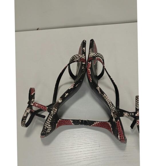 Y2K Snake square toe sandal by BCBG sz 7 - Picture 5 of 7